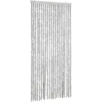 vidaXL Vliegenhor Retro Grey 90x220 cm, chenille