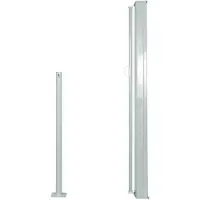 vidaXL Windscherm uittrekbaar 117x314 cm crème
