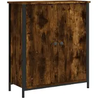 vidaXL Dressoir 70x30x80 cm bewerkt hout gerookt eikenkleurig