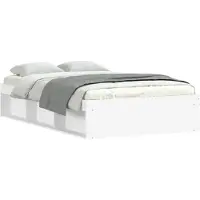 vidaXL Bedframe, wit, 120x200 cm