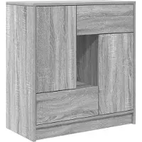 vidaXL Dressoir met lades en deuren 70,5x34x74,5 cm grijs Sonoma