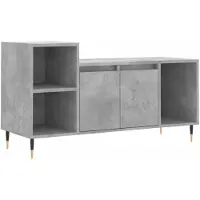 vidaXL Tv-meubel 100x35x55 cm bewerkt hout betongrijs