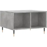 vidaXL Salontafel 60x50x36,5 cm bewerkt hout betongrijs