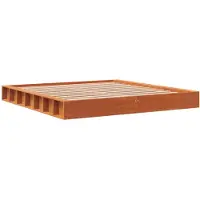 vidaXL Bedframe zonder matras massief grenenhout wasbruin 180x200 cm