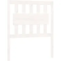 vidaXL Hoofdbord 80,5x4x100 cm massief grenenhout wit