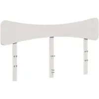 vidaXL Hoofdbord 140 cm massief grenenhout wit
