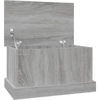 vidaXL Opbergbox 50x30x28 cm bewerkt hout grijs sonoma eikenkleurig