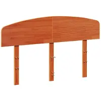 vidaXL Hoofdbord 120 cm massief grenenhout wasbruin
