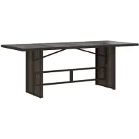 vidaXL Tuintafel met glazen blad 190x80x74 cm poly rattan bruin