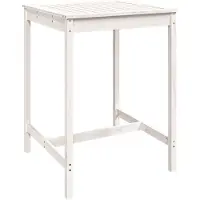 vidaXL Tuintafel 82,5x82,5x110 cm massief grenenhout wit