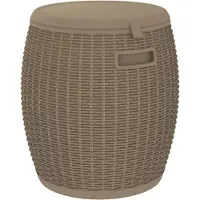 vidaXL Tuinbox 4-in-1 polypropeen lichtbruin