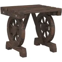 vidaXL Tuinvoetenbank 40x36,5x38,5 cm massief vurenhout