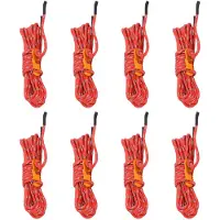 vidaXL Tentscheerlijnen met spanners 8 st reflecterend 4 m 4 mm