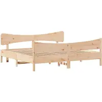 vidaXL Bedframe zonder matras massief grenenhout 200x200 cm
