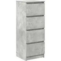 vidaXL Dressoir 37,5x35x99 cm spaanplaat betongrijs