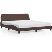 vidaXL Bedframe "Dover" kunstleer bruin 180x200 cm