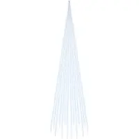 vidaXL Vlaggenmast kerstboom 1134 LED's koudwit 800 cm