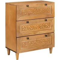 vidaXL Dressoir Lichtbruin 60 x 33 x 75 cm massief mangohout