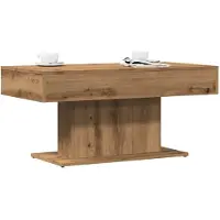 vidaXL Salontafel artisanaal eiken 96x50x45 cm bewerkt hout