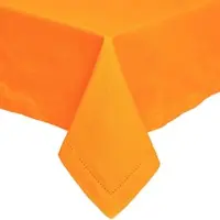 Homescapes tafelkleed oranje - 137 x 228 cm, 100% katoen