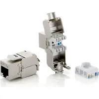 Equip 767221 Keystone-connector, afgeschermd, Cat.6A, RJ45, set van 8