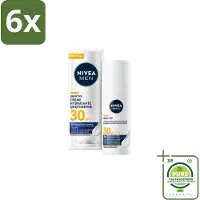 Nivea MEN – Gezichtscrème – Sensitive, Gevoelige huid, SPF30 – 50 ml - Voordeelverpakking - 6 stuks - Gevoelige huid - Hydraterende crème