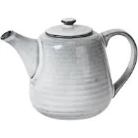 Broste Copenhagen Nordic Sand theepot 17,5 cm aardewerk lichtblauw