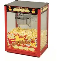 HCB - Professionele Popcorn machine - 230V - Popcornmachine - Zwart - Horeca Popcornmaker - 14.9 kg - 6245