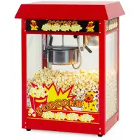 HCB - Professionele Luxe Popcorn machine - 230V - Popcornmachine - Rood - Horeca Popcornmaker - 15.5 kg - 6247