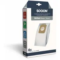 SQOON Stofzuigerzak Nilfisk Power / Select doos a 4 stuks