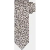 Profuomo Stropdas Grijs TIE SILK PRINT GREY PPWA30027/B