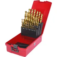 Ks Tools 330.4623 3304623 HSS TiN-punt Metaal-spiraalboorset 1 mm, 1.5 mm, 2 mm, 2.5 mm, 3 mm, 3.5 mm, 4 mm, 4.5 mm, 5 mm, 5.5 mm, 6 mm, 6.5 mm, 7 mm, 7.5 mm,