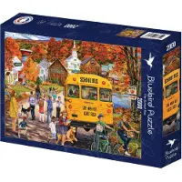 Bluebird Puzzle legpuzzel The School Bus - 2000 stukjes puzzelplezier.