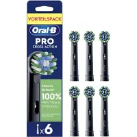 Oral-B opzetborstels, zwart, Pro CrossAction, 6 stuks