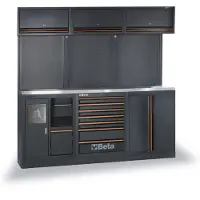 Beta werkplaatsinrichting, RVS werkblad, 157-delig, C45PRO 2.0 AX/157UT