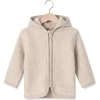 Huttelihut Baby Jassen Jacket Wool Fleece - Beige - Maat 68