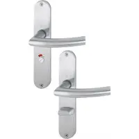 Hoppe Kruk-kruk set E1430Z Schild E302 Wc72X8Rvs