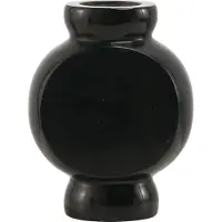 Mr. Stoned Marmeren Vaas Circle Zwart