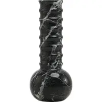 Mr. Stoned Marmeren Vaas Ribbel Zwart