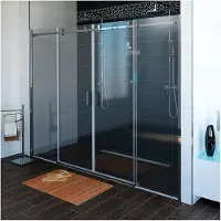 Hak Gelco DRAGON douchedeur, 1800 mm, helder glas