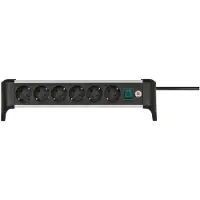 Brennenstuhl Alu-Office-Line 6-voudig 3 m H05VV-F 3G1,5