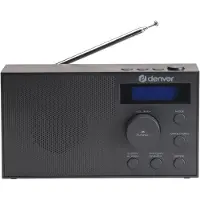 Denver DAB-51B Radio DAB+, DAB, FM USB, AUX Wekfunctie Zwart