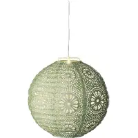 Kaemingk - Solar lantaarn - 25x23 cm - Groen/warm wit
