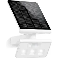 Steinel LED lamp op zonne-energie XSolar L-S One, wit, sensor ONE, dimbaar, wit / opaal, Kunststof, Modern, solar buitenlamp