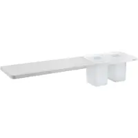 Sapho Abeline Planchet + 2x beker, 50cm, Rockstone, mat wit