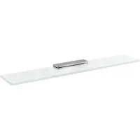 Sapho Pirenei Glazen planchet 70cm, chroom/matglas