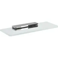 Sapho Pirenei Glazen planchet 20cm, chroom/helder glas