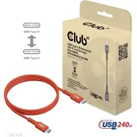 Club 3D CAC-1511 USB-C-kabel USB 2.0 USB-C stekker 1.00 m Oranje