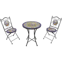 Axi Amélie Mozaïek Bistroset Mediterrane stijl Blauw/geel