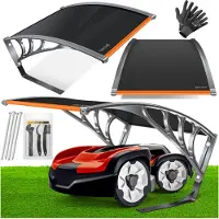 Kesser Robotmaaier Garage Dak Carport Overkapping voor Robotmaaier Gazon Robot Automower Tuin Weerbestendige Robotmaaier Garage inclusief bevestigingsmateriaal, afmetingen 82 x 103 x 47 cm